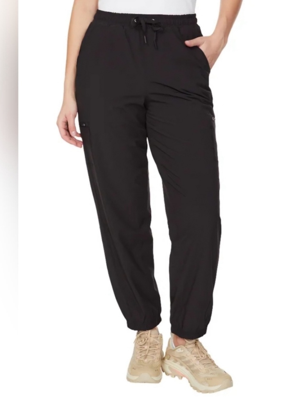NWT Women’s Merrell Black Drawstring Fleece-Lined Joggers